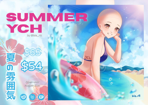 Bring your OC/model and dive into summer with this lovely YCH! Click to access!